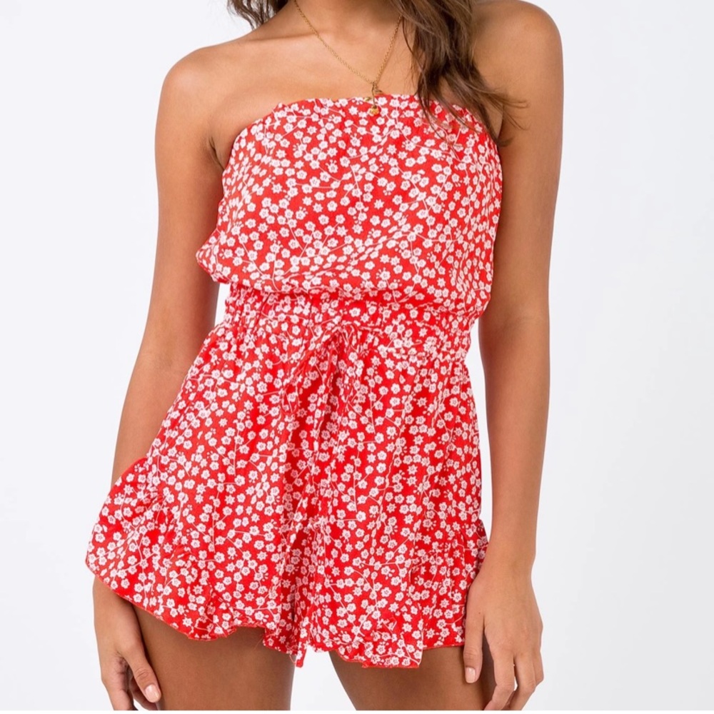 princess polly vinca strapless play suit